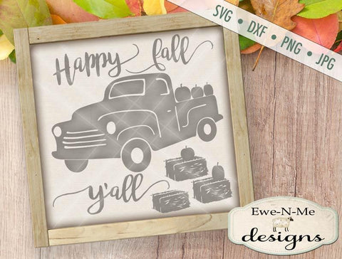 Old Truck Happy Fall - Cutting File SVG Ewe-N-Me Designs 