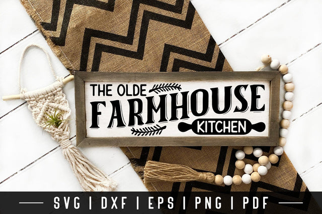 Olde Farmhouse Kitchen - Vintage Kitchen Sign SVG SVG CraftLabSVG 