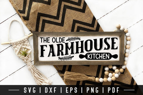 Olde Farmhouse Kitchen - Vintage Kitchen Sign SVG SVG CraftLabSVG 