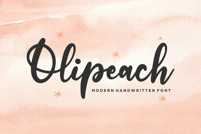 Olipeach Font Qwrtype Foundry 