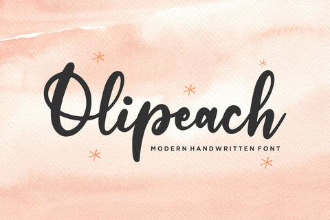 Olipeach Font Qwrtype Foundry 