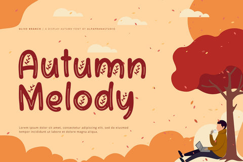 Olive Branch - Display Font Font Alpaprana Studio 