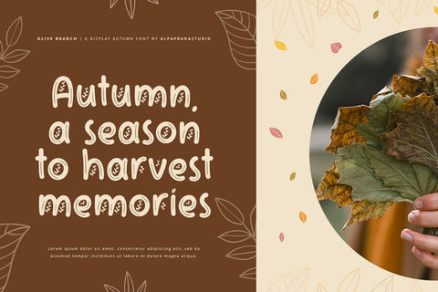 Olive Branch - Display Font Font Alpaprana Studio 