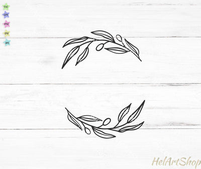 Olive branches SVG, Laurel wreath svg SVG _HelArtShop_ 