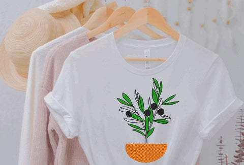Olive Plant in a pot Machine Embroidery Design Embroidery/Applique DESIGNS Angie 