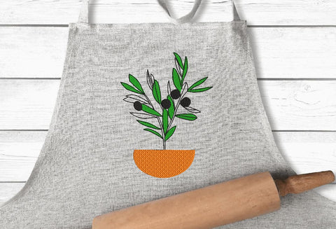 Olive Plant in a pot Machine Embroidery Design Embroidery/Applique DESIGNS Angie 
