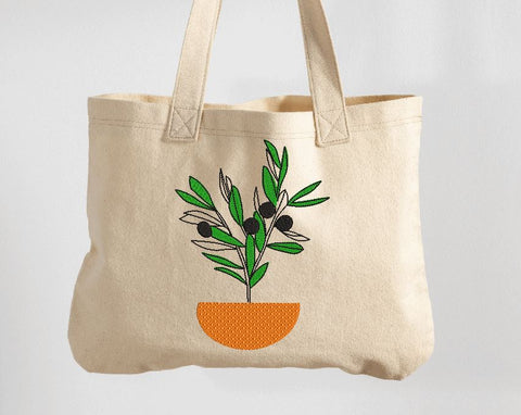 Olive Plant in a pot Machine Embroidery Design Embroidery/Applique DESIGNS Angie 