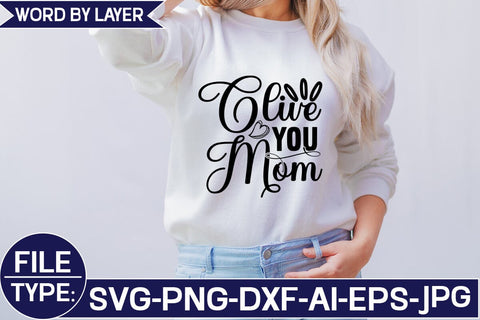 Olive You Mom SVG Cut File SVG Studio Innate 
