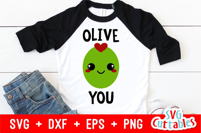 Olive You | Valentine's Day SVG Svg Cuttables 