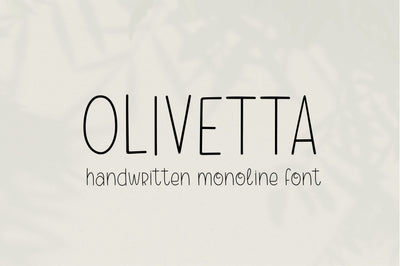 Olivetta Font Sunday Nomad 