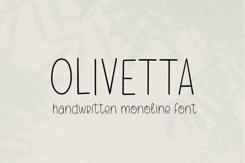 Olivetta Font Sunday Nomad 