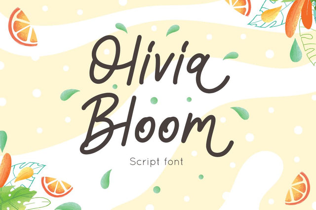 Olivia Bloom - Summer Font Font Attype studio 