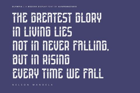 Olympia - Modern Display Font Font Alpaprana Studio 