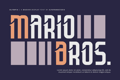 Olympia - Modern Display Font Font Alpaprana Studio 