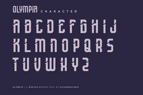Olympia - Modern Display Font Font Alpaprana Studio 