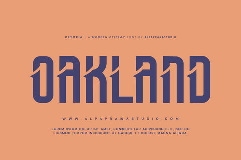 Olympia - Modern Display Font Font Alpaprana Studio 