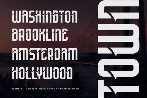 Olympia - Modern Display Font Font Alpaprana Studio 