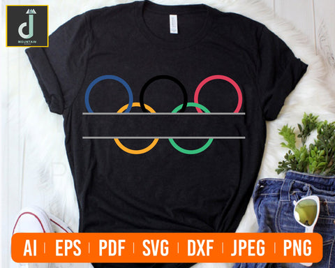 Olympic Rings SVG, Olympic Rings Silhouette Svg, Olympic Rings Cricut, Olympic Rings Silhouette , Olympic Rings Svg, Pdf, Jpeg, Png SVG Alihossainbd 