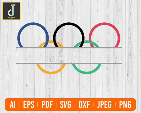 Olympic Rings SVG, Olympic Rings Silhouette Svg, Olympic Rings Cricut, Olympic Rings Silhouette , Olympic Rings Svg, Pdf, Jpeg, Png SVG Alihossainbd 