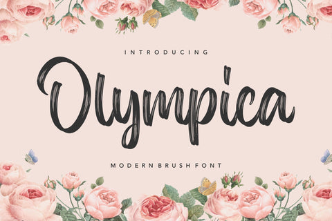 Olympica Modern Brush Font Font Balpirick 
