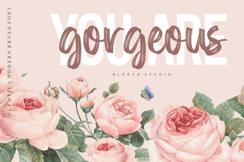 Olympica Modern Brush Font Font Balpirick 