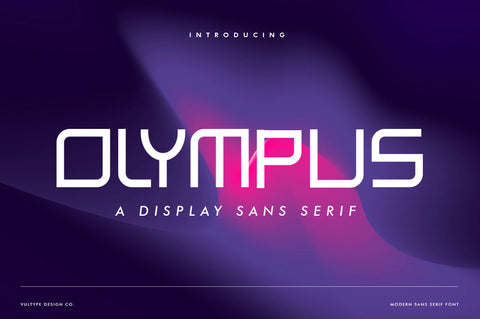 OLYMPUS – Futuristic Font Font Vultype Co 