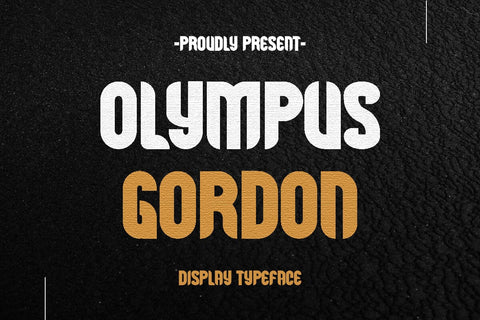 Olympus Gordon - Display Typeface Font Masyafi Studio 