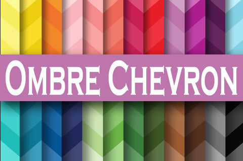 Ombre Chevron Digital Papers Sublimation Old Market 