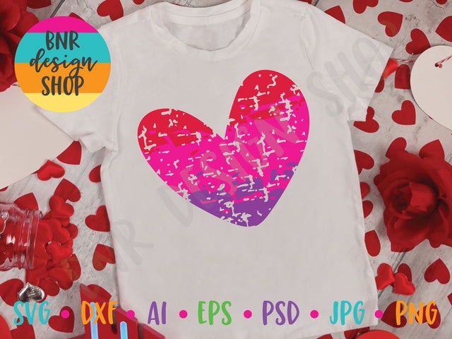 Ombre Heart SVG SVG BNRDesignShop 