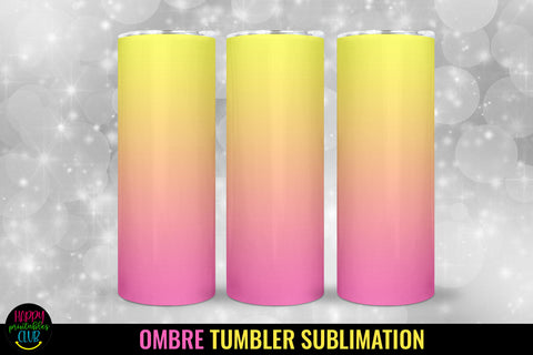 Ombre Tumbler Sublimation I 20 Oz Tumbler Wrap PNG Sublimation Happy Printables Club 