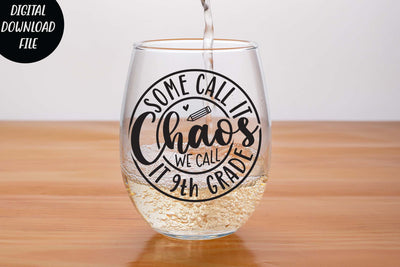 ome call it chaos we call it 9th grade svg,Teacher Svg, Cool Teacher T-shirt svg, Cut files, Funny Teacher Svg SVG Isabella Machell 