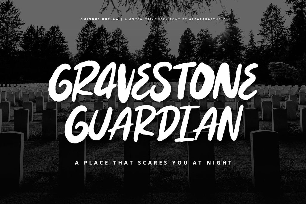 Ominous Outlaw - Rough Display Font - So Fontsy