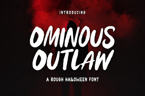 Ominous Outlaw - Rough Display Font Font Alpaprana Studio 