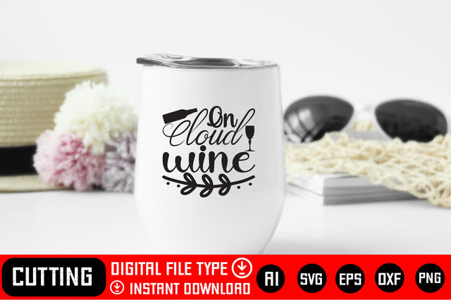 On Cloud Wine SVG CraftlabSvg29 