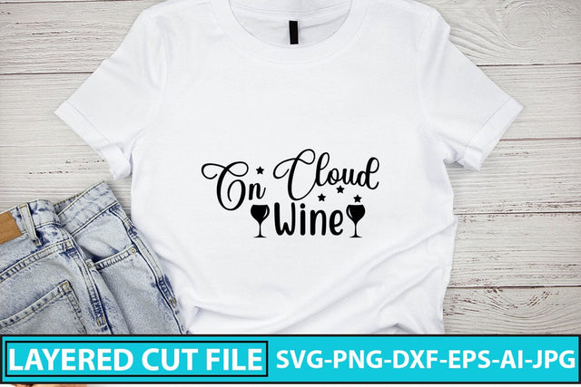 On Cloud Wine SVG Cut File SVG Syaman 