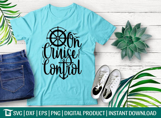 On Cruise Control Svg Cut File Beach Svg, Beach Vacation Svg, Family Svg, Water Svg, Gift Cruise Svg, Tshirt Design, SVG ETC Craft 