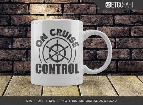 On Cruise Control SVG Cut File, Cruise Squad, Family Cruise Svg, Summer Svg, Anchor Svg, Cruise Design, Typography Design, SVG ETC Craft 