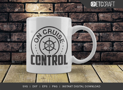 On Cruise Control SVG Cut File, Cruise Squad, Family Cruise Svg, Summer Svg, Anchor Svg, Cruise Design, Typography Design, SVG ETC Craft 