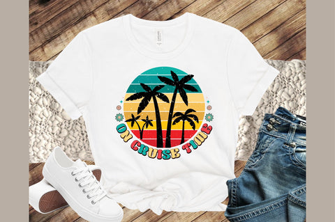 On Cruise Time ,Beach Sunset ,Summer PNG Sublimation designartist 