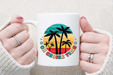 On Cruise Time ,Beach Sunset ,Summer PNG Sublimation designartist 