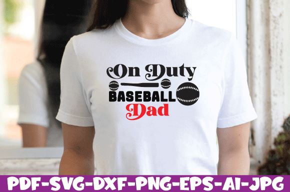 on duty baseball dad SVG farhad farhad 