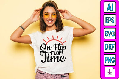 On Flip Flop Time SVG Craftlabsvg24 