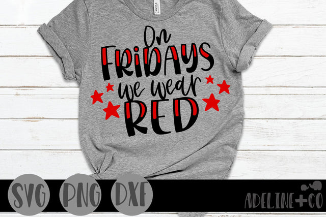 On Fridays we wear red, SVG, Military SVG Adeline&co 