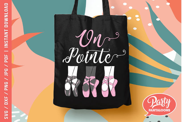 ON POINTE BALLET SLIPPERS | ballet, dance, ballet slippers SVG SVG Partypantaloons 
