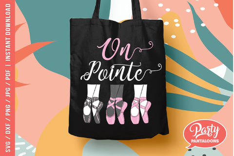 ON POINTE BALLET SLIPPERS | ballet, dance, ballet slippers SVG SVG Partypantaloons 