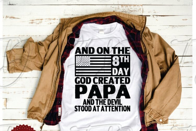 On the 8th Day God Created Papa Svg, Papa Svg, Grandparent Svg, Papa SVG Fortunatus Design Company 