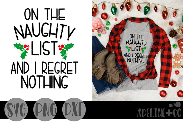 On the naughty list, regret nothing SVG Adeline&co 