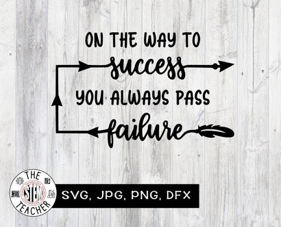 On the way to success you always pass failure SVG SVG The STEM Teacher 