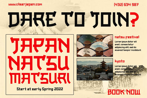 Onari Faux Japanese Font Font twinletter 
