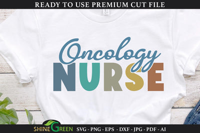Oncology Nurse SVG Cut File SVG Shine Green Art 